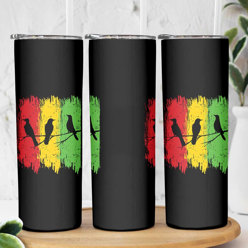 Three Birds Rasta Jamaica Reggae Music Skinny Tumbler - Wonder Print Shop