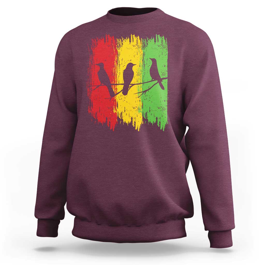 Three Birds Rasta Jamaica Reggae Music Sweatshirt - Wonder Print Shop