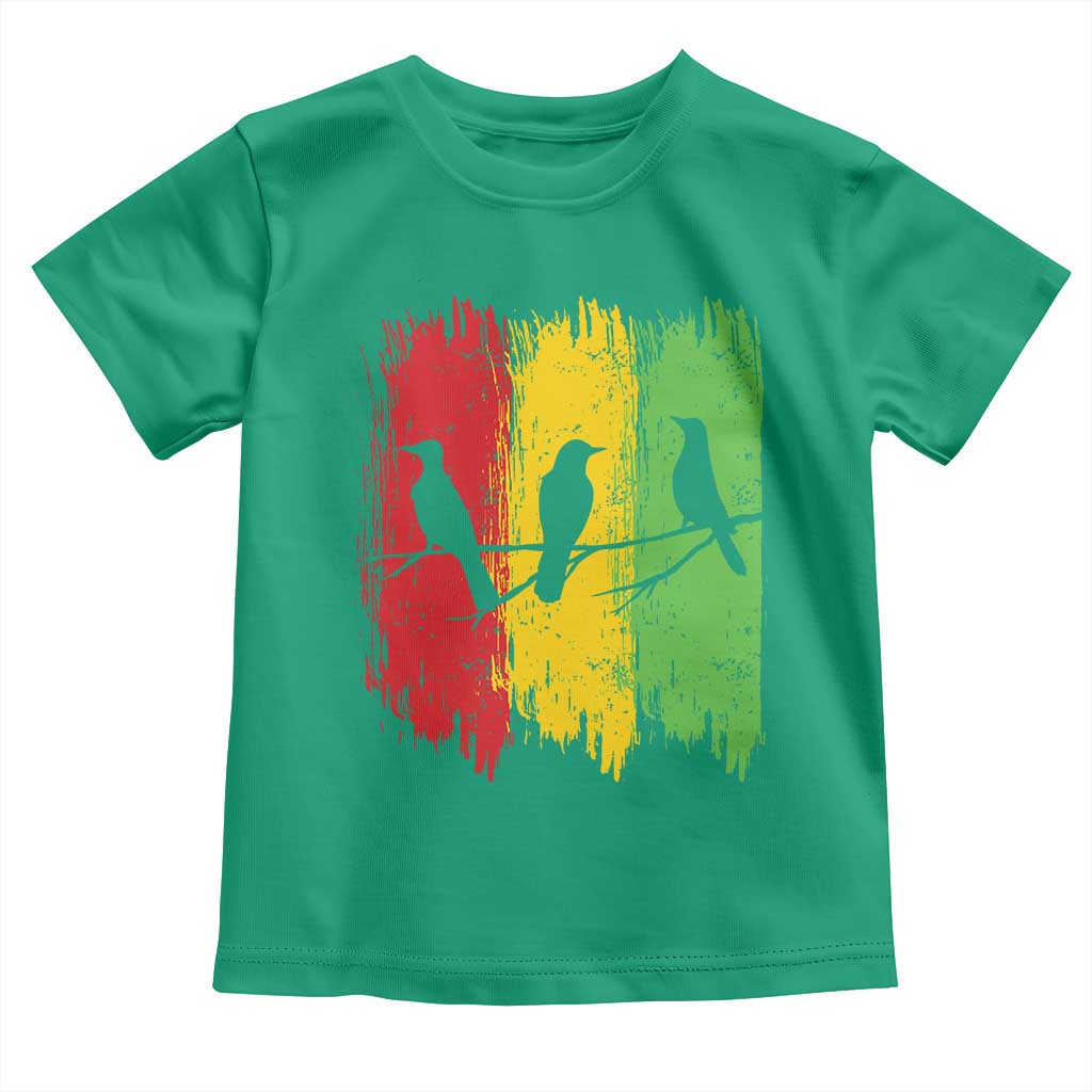 Three Birds Rasta Jamaica Reggae Music Toddler T Shirt - Wonder Print Shop