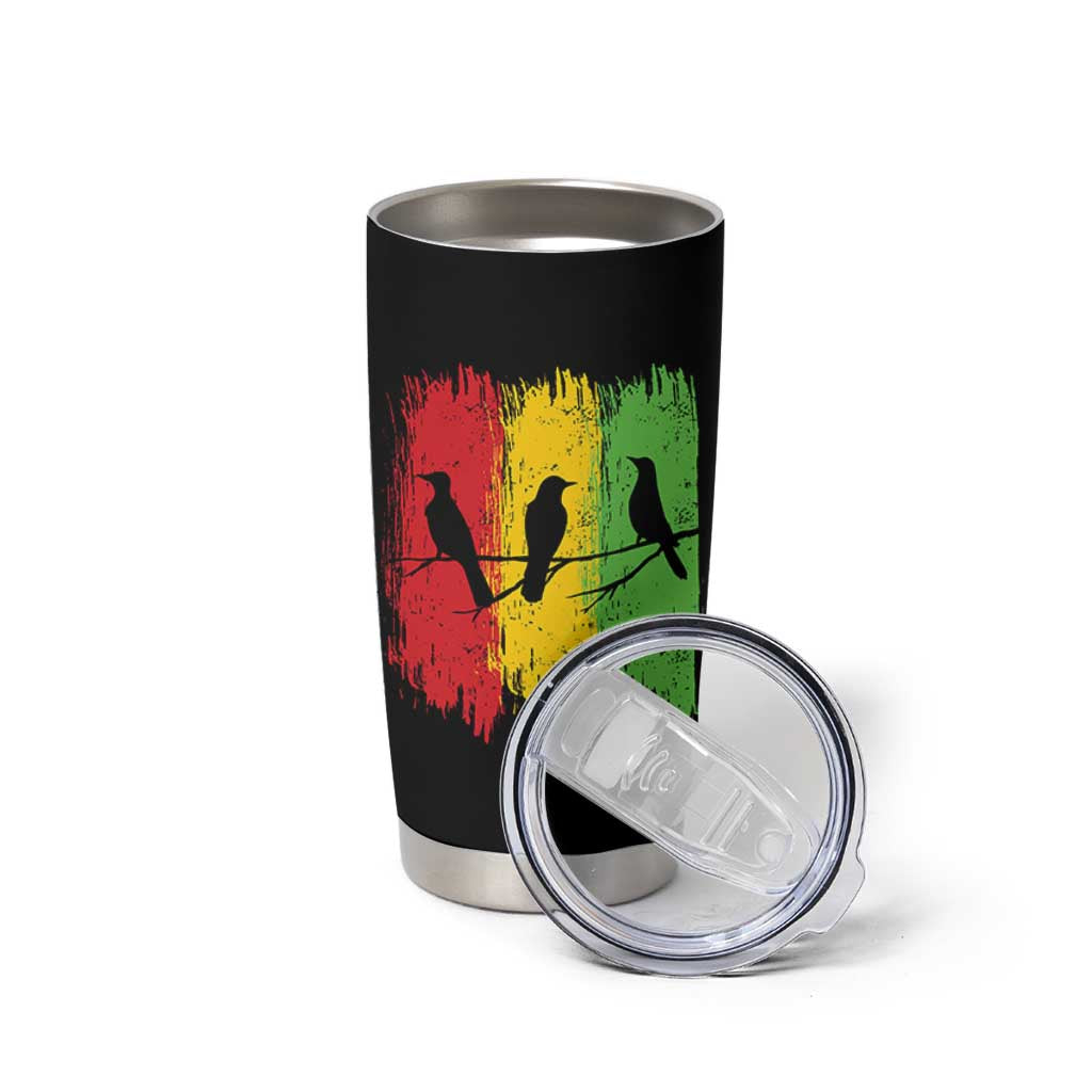 Three Birds Rasta Jamaica Reggae Music Tumbler Cup - Wonder Print Shop