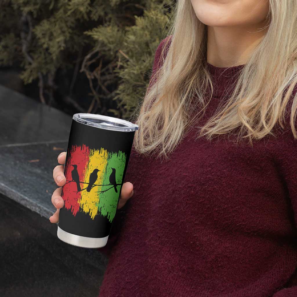 Three Birds Rasta Jamaica Reggae Music Tumbler Cup - Wonder Print Shop