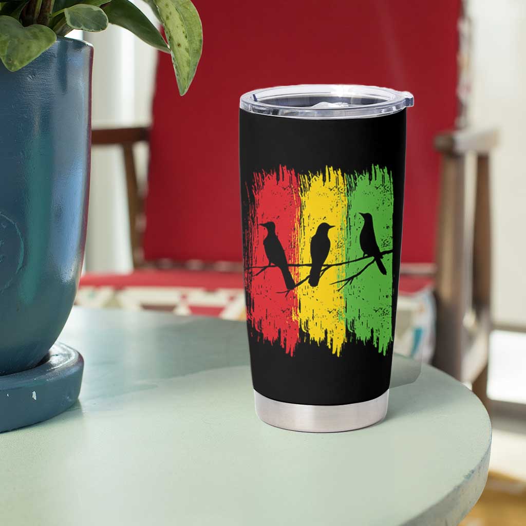 Three Birds Rasta Jamaica Reggae Music Tumbler Cup - Wonder Print Shop