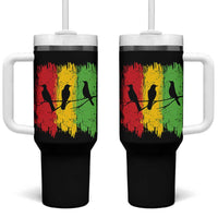 Three Birds Rasta Jamaica Reggae Music Tumbler With Handle - Wonder Print Shop