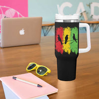 Three Birds Rasta Jamaica Reggae Music Tumbler With Handle - Wonder Print Shop