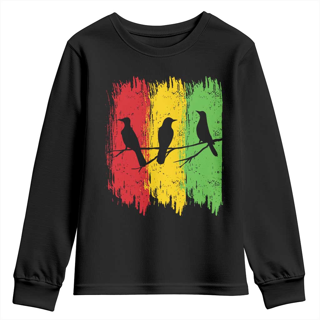Three Birds Rasta Jamaica Reggae Music Youth Sweatshirt - Wonder Print Shop