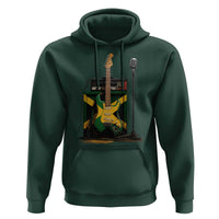 Reggae Guitar Jamaican Flag Amp Microphone Music Lover Hoodie - Wonder Print Shop
