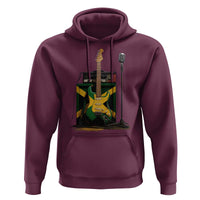 Reggae Guitar Jamaican Flag Amp Microphone Music Lover Hoodie - Wonder Print Shop