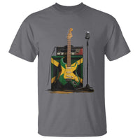 Reggae Guitar Jamaican Flag Amp Microphone Music Lover T Shirt - Wonder Print Shop