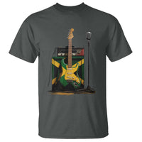 Reggae Guitar Jamaican Flag Amp Microphone Music Lover T Shirt - Wonder Print Shop