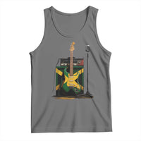 Reggae Guitar Jamaican Flag Amp Microphone Music Lover Tank Top - Wonder Print Shop