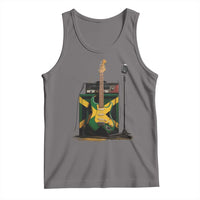 Reggae Guitar Jamaican Flag Amp Microphone Music Lover Tank Top - Wonder Print Shop