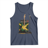 Reggae Guitar Jamaican Flag Amp Microphone Music Lover Tank Top - Wonder Print Shop