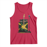 Reggae Guitar Jamaican Flag Amp Microphone Music Lover Tank Top - Wonder Print Shop