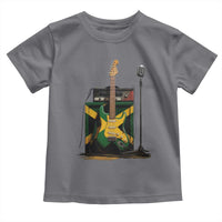 Reggae Guitar Jamaican Flag Amp Microphone Music Lover Toddler T Shirt - Wonder Print Shop