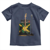 Reggae Guitar Jamaican Flag Amp Microphone Music Lover Toddler T Shirt - Wonder Print Shop