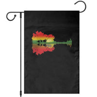Reggae Music Guitar Lake Shadow Jamaica Rasta Garden Flag - Wonder Print Shop