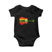 Reggae Music Guitar Lake Shadow Jamaica Rasta Baby Onesie - Wonder Print Shop