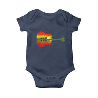 Reggae Music Guitar Lake Shadow Jamaica Rasta Baby Onesie - Wonder Print Shop