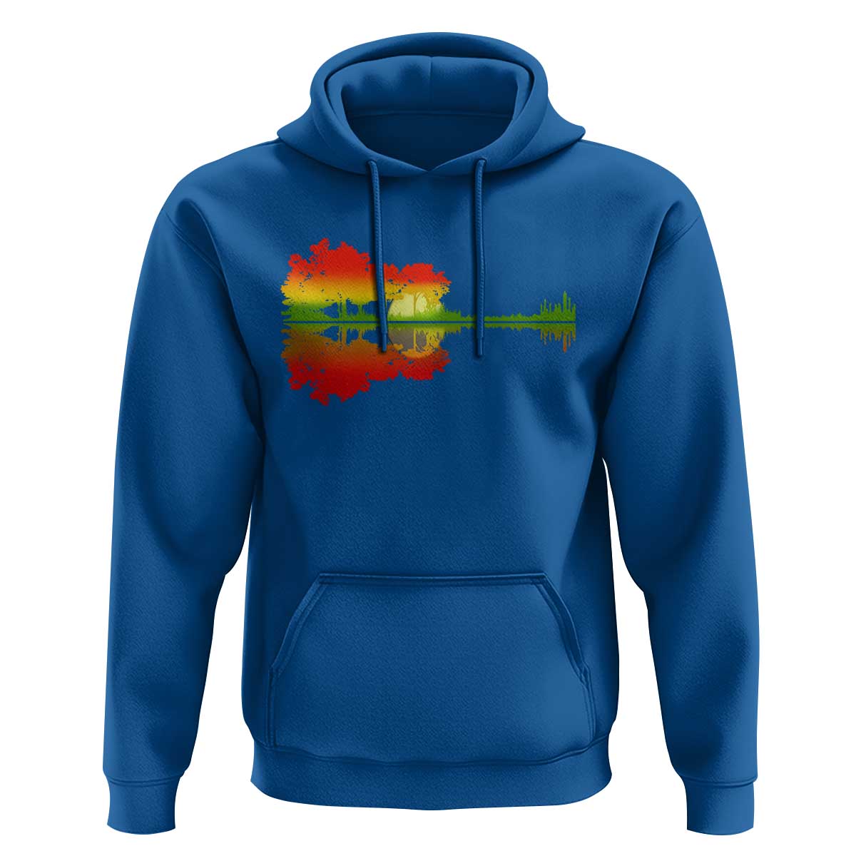 Reggae Music Guitar Lake Shadow Jamaica Rasta Hoodie - Wonder Print Shop