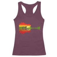 Reggae Music Guitar Lake Shadow Jamaica Rasta Racerback Tank Top - Wonder Print Shop