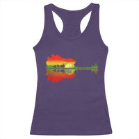 Reggae Music Guitar Lake Shadow Jamaica Rasta Racerback Tank Top - Wonder Print Shop