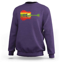 Reggae Music Guitar Lake Shadow Jamaica Rasta Sweatshirt - Wonder Print Shop