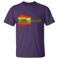 Reggae Music Guitar Lake Shadow Jamaica Rasta T Shirt - Wonder Print Shop