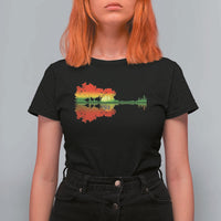 Reggae Music Guitar Lake Shadow Jamaica Rasta T Shirt For Women - Wonder Print Shop