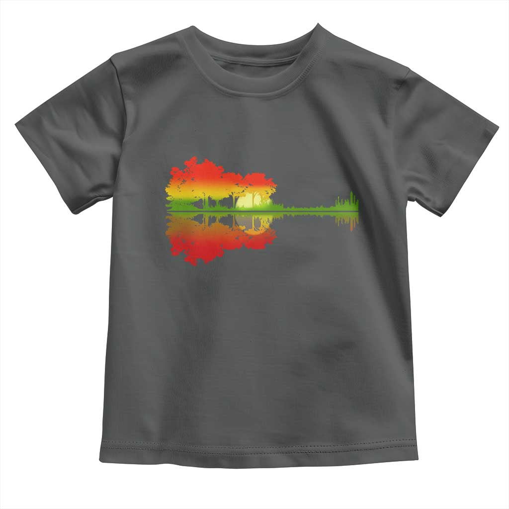 Reggae Music Guitar Lake Shadow Jamaica Rasta Toddler T Shirt - Wonder Print Shop