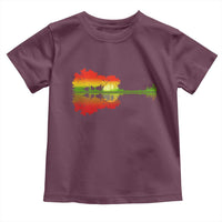 Reggae Music Guitar Lake Shadow Jamaica Rasta Toddler T Shirt - Wonder Print Shop