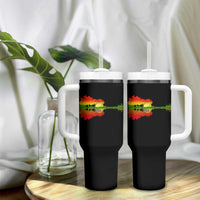 Reggae Music Guitar Lake Shadow Jamaica Rasta Tumbler With Handle - Wonder Print Shop