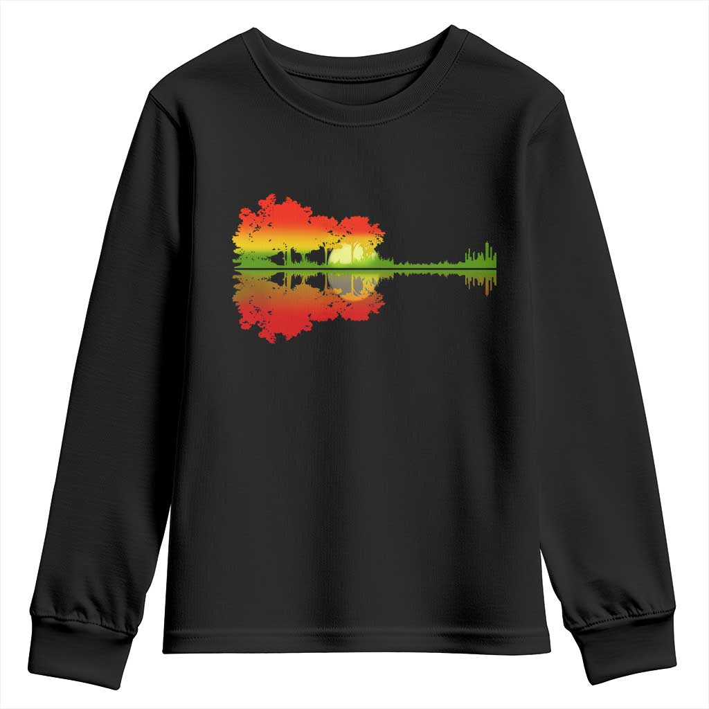 Reggae Music Guitar Lake Shadow Jamaica Rasta Youth Sweatshirt - Wonder Print Shop