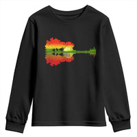 Reggae Music Guitar Lake Shadow Jamaica Rasta Youth Sweatshirt - Wonder Print Shop