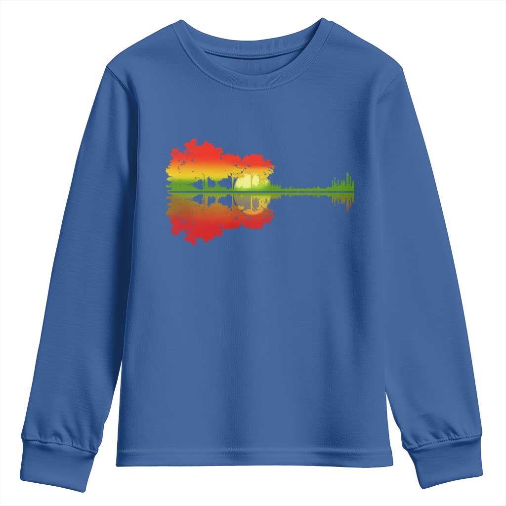 Reggae Music Guitar Lake Shadow Jamaica Rasta Youth Sweatshirt - Wonder Print Shop