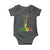 Jamaica One Love Reggae Music Baby Onesie Rasta Peace Hand Guitar - Wonder Print Shop