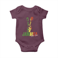 Jamaica One Love Reggae Music Baby Onesie Rasta Peace Hand Guitar - Wonder Print Shop