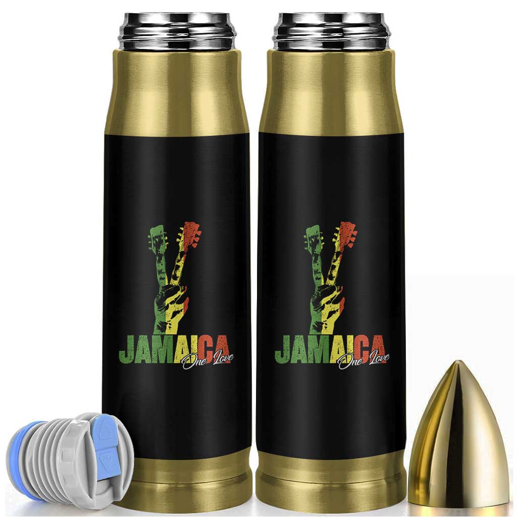 Jamaica One Love Reggae Music Bullet Tumbler Rasta Peace Hand Guitar - Wonder Print Shop