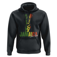 Jamaica One Love Reggae Music Hoodie Rasta Peace Hand Guitar - Wonder Print Shop