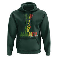 Jamaica One Love Reggae Music Hoodie Rasta Peace Hand Guitar - Wonder Print Shop