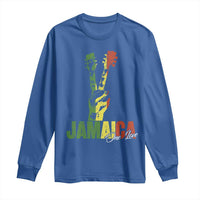 Jamaica One Love Reggae Music Long Sleeve Shirt Rasta Peace Hand Guitar - Wonder Print Shop