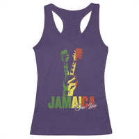 Jamaica One Love Reggae Music Racerback Tank Top Rasta Peace Hand Guitar - Wonder Print Shop