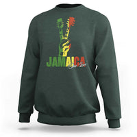Jamaica One Love Reggae Music Sweatshirt Rasta Peace Hand Guitar - Wonder Print Shop