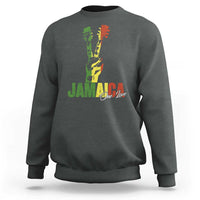 Jamaica One Love Reggae Music Sweatshirt Rasta Peace Hand Guitar - Wonder Print Shop