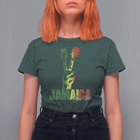 Jamaica One Love Reggae Music T Shirt For Women Rasta Peace Hand Guitar - Wonder Print Shop