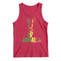 Jamaica One Love Reggae Music Tank Top Rasta Peace Hand Guitar - Wonder Print Shop