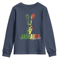 Jamaica One Love Reggae Music Youth Sweatshirt Rasta Peace Hand Guitar - Wonder Print Shop