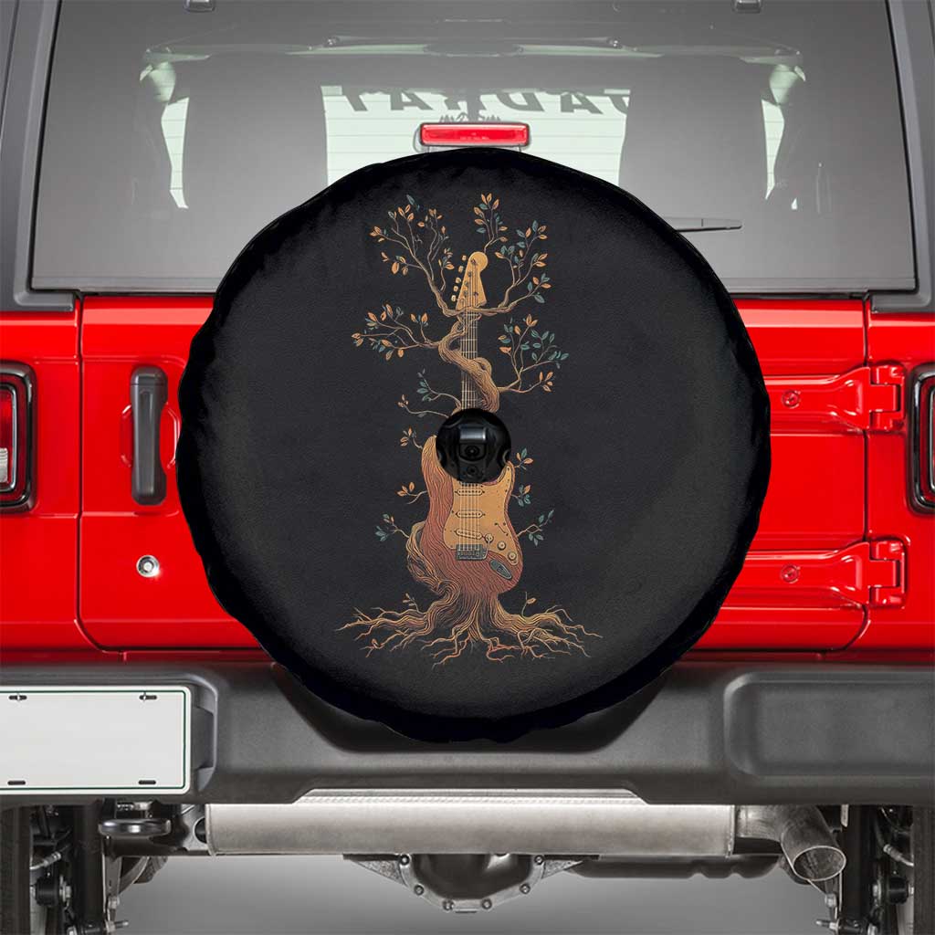 Nature Guitar Tree of Life Guitarist Artistic Roots Spare Tire Cover - Wonder Print Shop