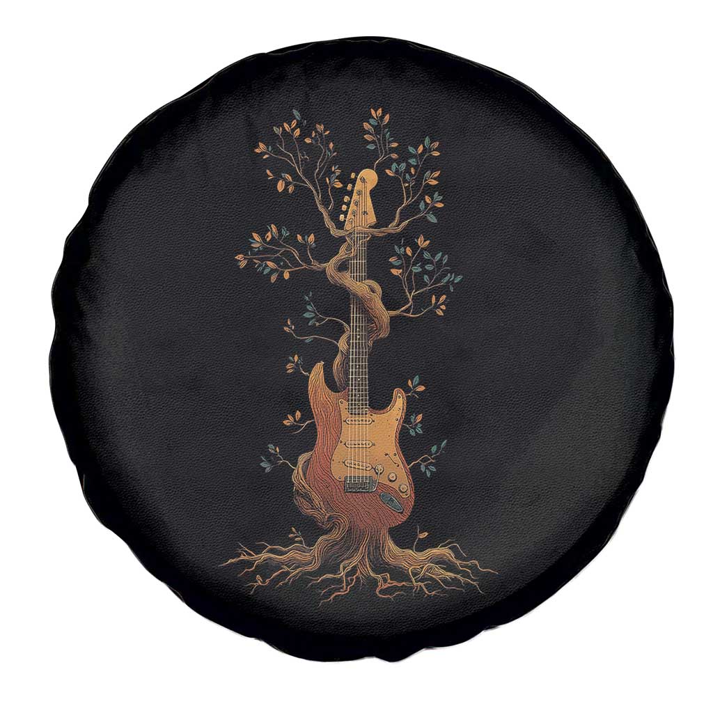 Nature Guitar Tree of Life Guitarist Artistic Roots Spare Tire Cover - Wonder Print Shop