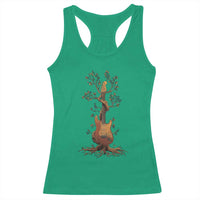 Nature Guitar Tree of Life Guitarist Artistic Roots Racerback Tank Top - Wonder Print Shop