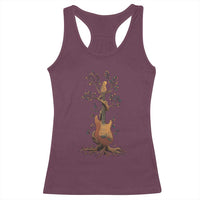 Nature Guitar Tree of Life Guitarist Artistic Roots Racerback Tank Top - Wonder Print Shop